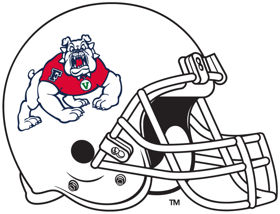 Fresno State Bulldogs 2018-2020 Helmet Logo v2 diy DTF decal sticker